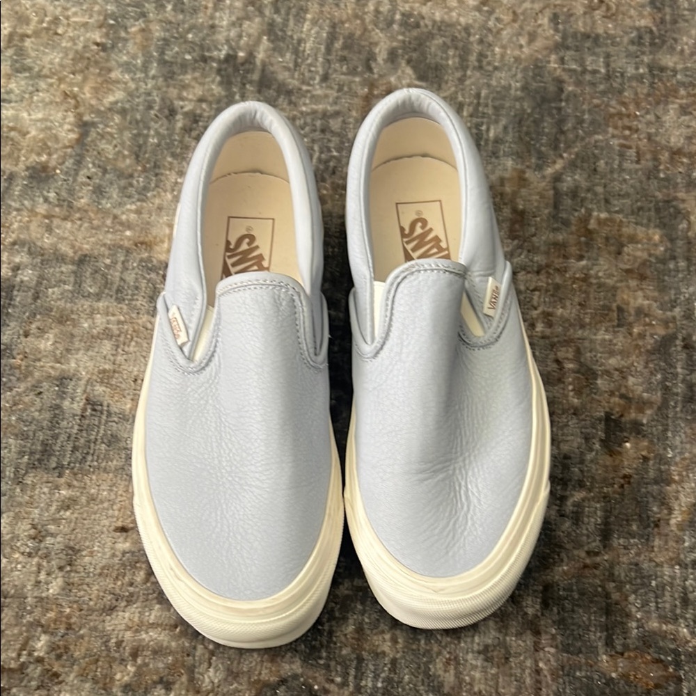 Vans Light Blue Slip-On Sneakers